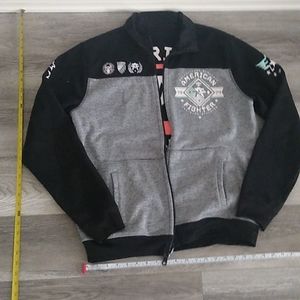 Buckle American Fighter Reversible jacket. IN GOOD CONDITION! size medium.
